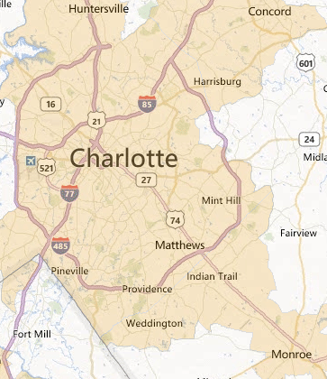 charlotte map